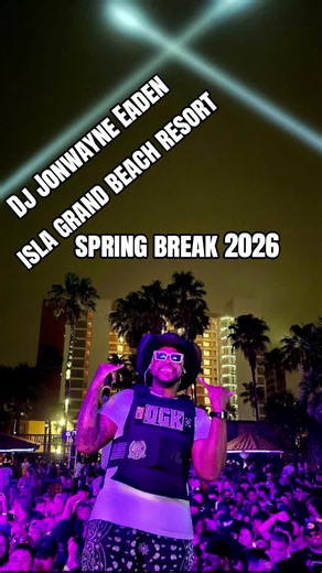 Spring Break 2026🏖🏝 official Dj @JWE333 at @Isla Grand Beach Resort, SPITX Spring Break Headquarters. Free cover to all hotel events if you book your stay. #southpadreisland #CollegeSpringBreak #SPISpringBreak #springbreak #956rgv