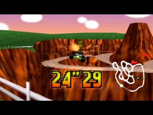 Mario Kart 64 - Yoshi Valley SC 3lap - 24.29 (NTSC)