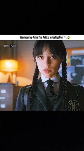 ⚡Wednesday Joins The Police Investigation 🔍😱l Secret Flixx l #wednesday #season1 #shorts #ytshorts