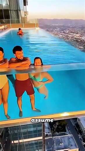 What If an Infinity Pool’s Glass Suddenly Shatters？