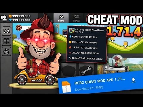 Hill Climb Racing 2 Mod Menu apk 1.71.4 | Unlimited coins and gems | Hcr2 mod | 🚫 no ban 💯 working