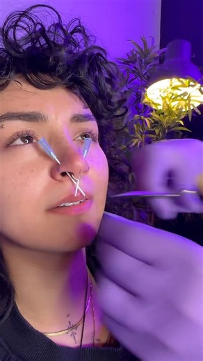 double nostril 😈 after six weeks you can get a lil chain to connect those together it looks so pretty 🥹 what do you think about this combination with nostril and septum? ✨ #piercing #piercings #piercingcheck #doublenostril #nostril | MIRRDO. PIERCINGS