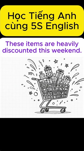 Cụm từ be heavily discounted #english #hoctienganh #từvựngtiếnganh