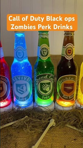 We made COD zombies perk drink bottles (DIY) #callofduty #blackops #bo6 #zombies #diy #perks