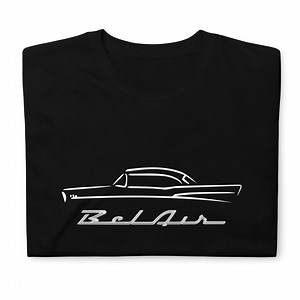 1957 Chevy Bel Air Outline T-shirt: Classic Car Collector Gift - Etsy