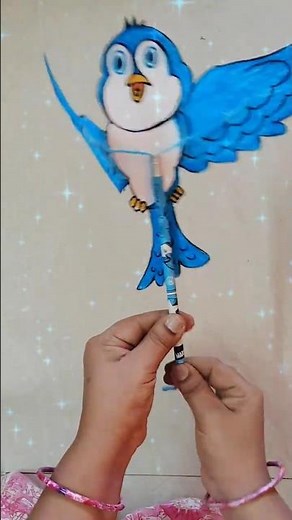 Flapping Bird Craft 🐦 | Pull & Move Wings ✨