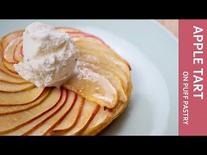 French Apple Tart on Puff Pastry