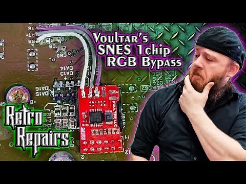 Installing the Voultar SNES 1-Chip RGB Bypass Mod!
