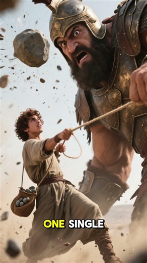 David and Goliath: How a Shepherd Boy Defeated a Giant #Shorts