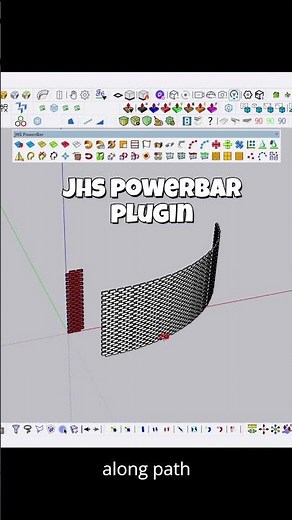 sketchup tutorial | copy along path | jhs powerbar plugin tutorial