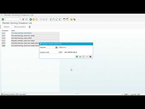 How to configure Dunning Letter to customers in SAP FICO