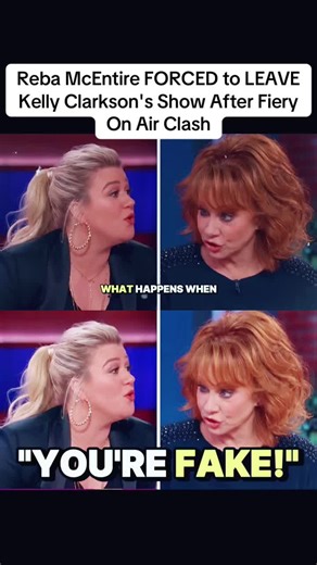 Reba McEntire FORCED to LEAVE Kelly Clarkson's Show After Fiery On Air Clash #rebamcentire #kellyclarkson #clash #news #breakingnews