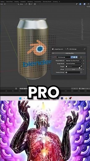 Blender Beginners vs Pro part-15 #blender #shorts