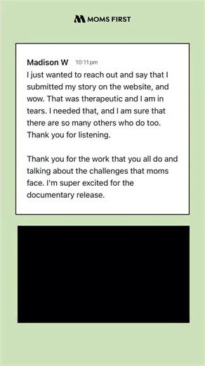 Moms First on Instagram: "This is why we’re making this film. When moms are finally given space to tell the truth about motherhood in America—the grief, the joy, the endless tradeoffs—something shifts. Because we’re not alone. And we were never meant to carry this quietly. If you’ve been holding a story inside you, we’re listening. Share your story and become an Associate Producer on our upcoming documentary about American motherhood. Your voice belongs in this. 🎬 Comment “STORY” to get the sig