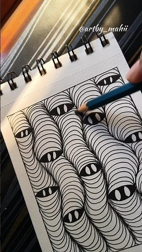 Easy zentangle pattern tutorial #art #zen #doodle #easy #drawing #zentangle #shorts #shortsfeed