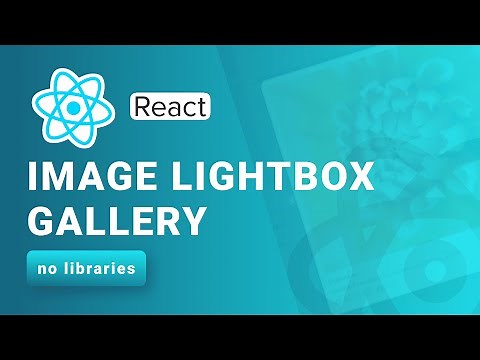React Image Lightbox Gallery (no libraries)
