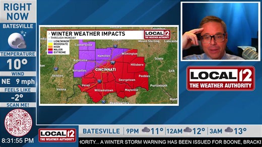 37K views · 285 reactions | Here's the very latest Saturday evening on the major winter storm now moving into the #Cincinnati area including the latest timing, amounts and impacts. | LOCAL 12, WKRC-TV | Facebook