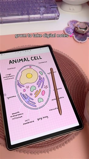 grwm to take digital notes ✏️💕 | Samsung tablet | study note taking