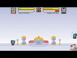 Dragon Ball Z Devolution | Super Saiyan Blue Goku vs Super Saiyan Blue Vegeta