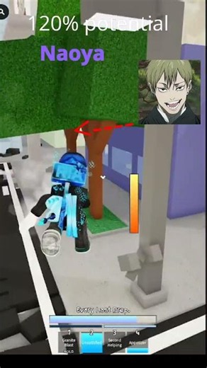 This is just the 1% of naoya's power #shorts #roblox #jjs