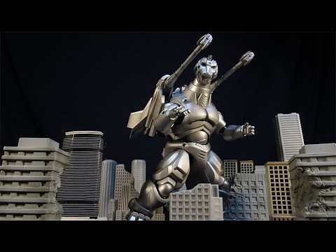 SH MONSTERARTS HEISEI MECHAGODZILLA AND GARUDA EFFECT SET FIGURES REVIEW