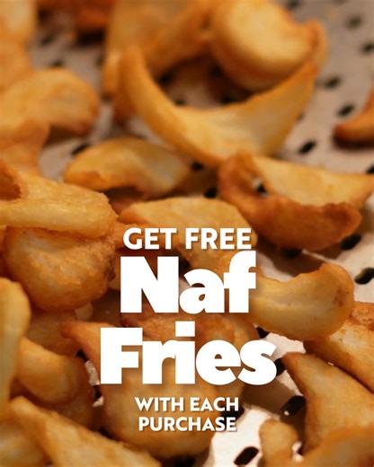 Naf Fries on us? Yes, please  Stop by your local Naf Naf now through 10/5 and get FREE Naf Fries with any purchase (in-store only). Find a location at the link in our bio! #nafnaf #naffries #nafnafgrill #shawarma #falafel #freefood | Naf Naf Grill | Facebook