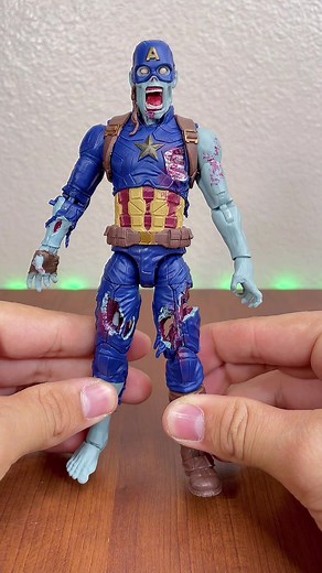 Marvel Legends Zombie Captain America Figure Review