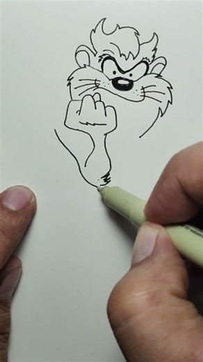 Taz-Mania Animated Drawing #funnydrawing #cartooncharacter #artdrawing #storybook