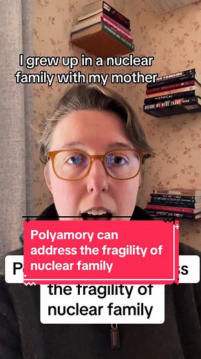 For me, polyamory is a way to create a non-nuclear family that can be more resilient to hardships. Preorder my memoir now. #polyamory #nonmonogamy #chosenfamily #relationshipanarchy #queer