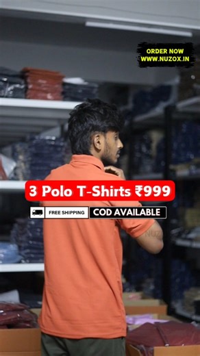 Nuzox on Instagram: "3 Polo T-Shirts ₹999 ( All Over India Free Delivery) Order Now: www.nuzox.in 🔖 T-Shirt's SIZE Available: M To XXL ✅ - Free Delivery ✅ - Cod Available ✅ - Shipping available all over India🚚 ✅ - Delivery Time' Within 3 Days Fast Delivery ✅ - Single piece delivery available ✅ - Courier service : DTDC,ST,Blue dart, Delhivery, India Post 👉🏻 More Comfortable & Take your Fashion Game Next Level"