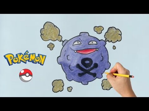 How to Draw Koffing from Pokemon