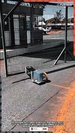 Gate Opener Tool: Battery Powered Automatic Sliding System #tool #tools #innovation