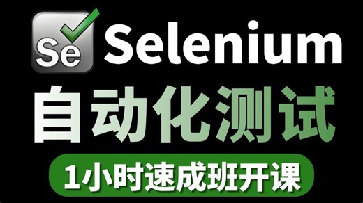 B站讲的最好的Selenium自动化测试教程，自动化基础入门之Selenium自动化测试实战，只需一小时速成，学会直接上手实操！