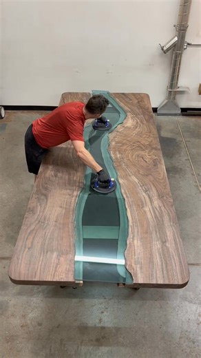 1.9M views · 8K reactions | The Power of Glass Suction Cup  Beautiful Wood Table ✨ Don't forget to Follow me and share this video with your friends  #foryoupageシforyou #cttocredittotherightfulowner #foryoupageviralシ゚ #fypviralシ #foryoupagereels #trendingreels #fypシ #foryoupageシ #making #glass | NMR Glass and Mirror Customize | Facebook