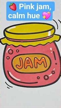 Delightful & Adorable Jam Jar Coloring Process! #colorista #relaxingart #asmr