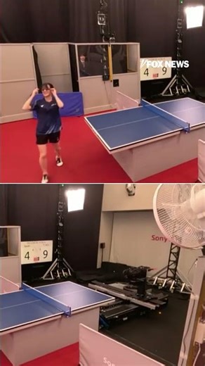 WATCH: Robot wins against professional table tennis players #shorts #viral #sports #tech #robot