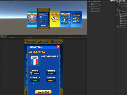 Unity插件 – 游戏滚动界面 UI Scroll Mobile Game