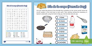 Spanish: Pancake Day Activity Sheets