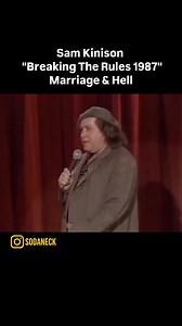 In Breaking the Rules (1987), Sam Kinison took the stage like a man possessed—screaming, pacing, and tearing into the idea of marriage with hellfire fury. What started as stand-up turned into a sermon of scorched earth truths about love, divorce, and alimony. “Hell would be like Club Med,” he roared—and the crowd howled. A defining moment in late '80s comedy, raw, ruthless, and unforgettable. #SamKinison #BreakingTheRules1987 #80sStandUp #ClassicComedy #MarriageAndHell #KinisonRant #RawComedy #D