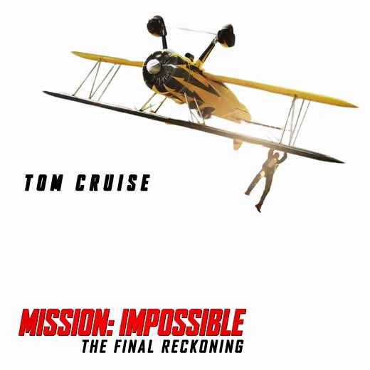 KCC Multiplex on Instagram: "Tom Cruise is 62 & still performing stunts that seem impossible…🛩️ Tom Cruise filmed a new stunt for ‘MISSION IMPOSSIBLE 8’ where he slips out of a WWII biplane’s cockpit, goes onto the wing, dangles himself upside down as the plane then goes into a nosedive and performs a spin. Mission: Impossible – The Final Reckoning arrives at KCC Multiplex on May 23, 2025. #SeeYouAtTheMovies #kccmultiplex"