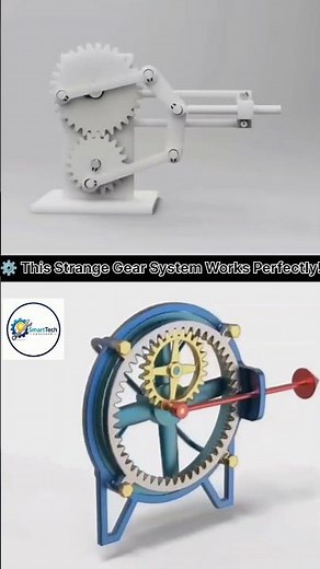 ⚙️ Strange Gear Mechanisms That Actually Work | Amazing Mechanical Engineering Animation #Shorts