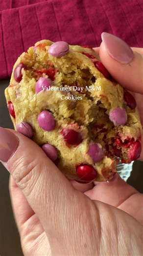 Valentine’s Day M&M Cookies Recipe