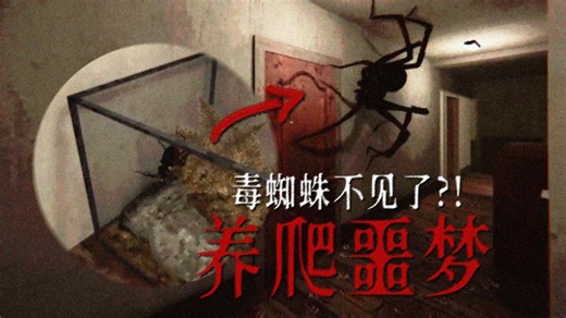 心脏骤停！笼子里的黑寡妇毒蜘蛛怎么不见了... | 独立恐怖游戏《潜伏 lurking》