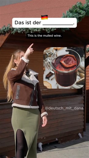 Dana | Deutsch lernen on Instagram: "Weihnachtsmarkt-Vokabeln auf Deutsch 🎄 Glühwein oder Kinderpunsch? 🌟 Bratwurst, gebrannte Mandeln oder doch lieber Schmalzkuchen? So lernst du typische Wörter, die du auf dem deutschen Weihnachtsmarkt garantiert hörst – direkt im Kontext und mit Beispielsätzen. 👉 Was darf für dich auf dem Weihnachtsmarkt auf keinen Fall fehlen? Schreib es in die Kommentare! #weihnachtsmarkt #deutschlernen #vokabeln"