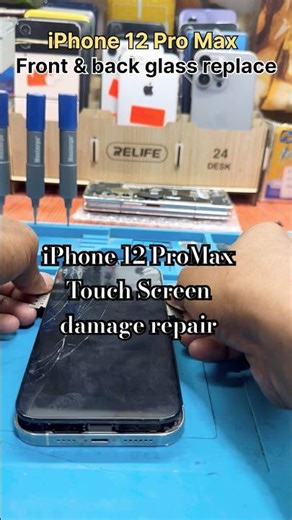 iPhone 12 Pro Max touch & back glass replace #shorts #smartphone #tranding #repair touchglasschange