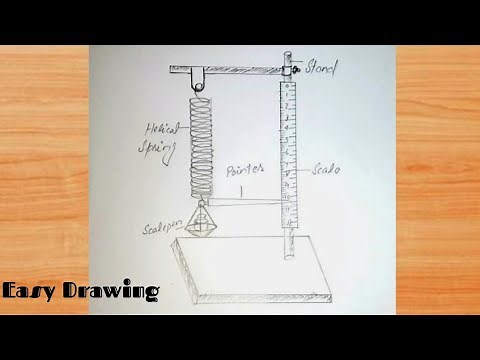 HOW TO DRAW A HELICAL SPRING SKETCH || EASY PENCIL DRAWING