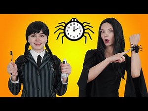 Put On Your Shoes : Addams Family School Morning 🎶 Nursery Rhymes & Kids Songs