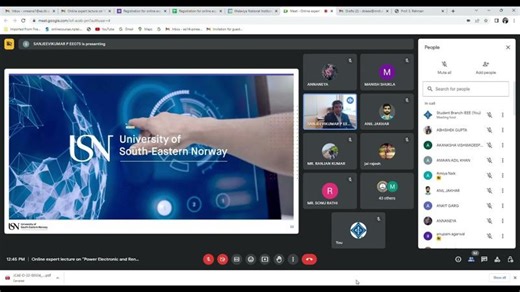 Lecture on “Power Electronic and Renewable Energy Systems” by Prof. Sanjeevikumar Padmanaban Sir | Sanjeevikumar Padmanaban