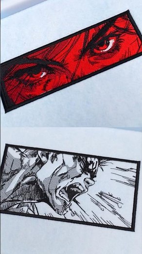 This is anime Embroidery 🔥 #machineembroidery #anime