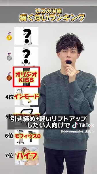 たるみ治療系の施術、どれも痛いイメージありますよね。痛くないランキングを作ってみました🙌 1番痛くない施術は。。。 #美容医療 #ハイフ #xerf #インモード